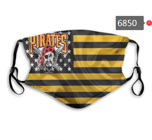 2020 MLB Pittsburgh Pirates #2 Dust mask with filter->mlb dust mask->Sports Accessory
